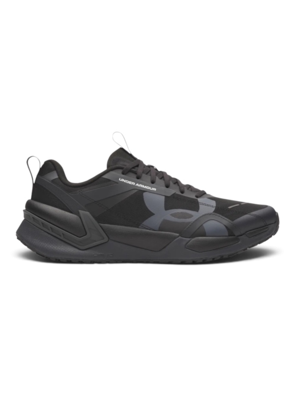 NWB-UNDER ARMOUR REIGN XT / MEN'S ATHLETIC SHOES / BLACK - GRAY/ SIZE: 12/ 30CM